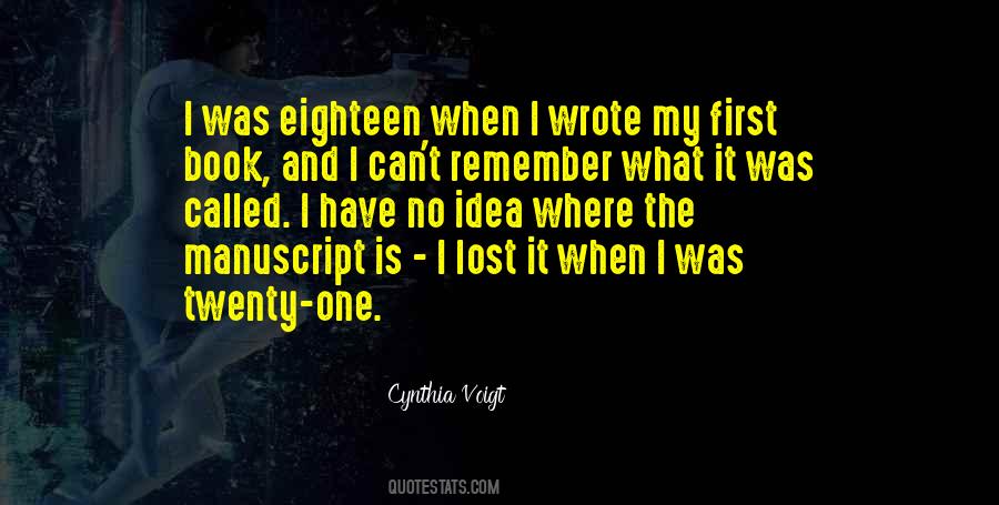 Cynthia Voigt Quotes #422917