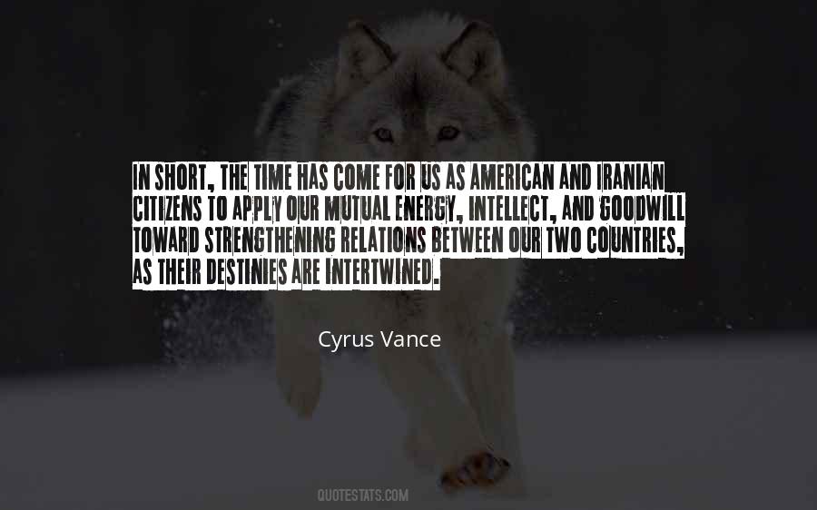 Cyrus Vance Quotes #1075041