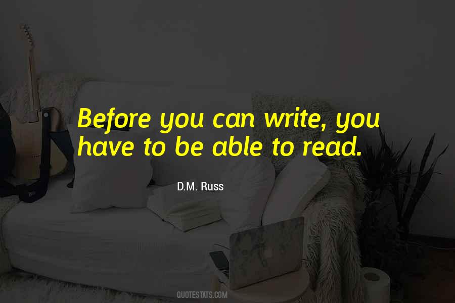 D.M. Russ Quotes #1700868 D.M. Russ Quotes #1700868