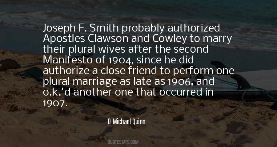 D. Michael Quinn Quotes #116693