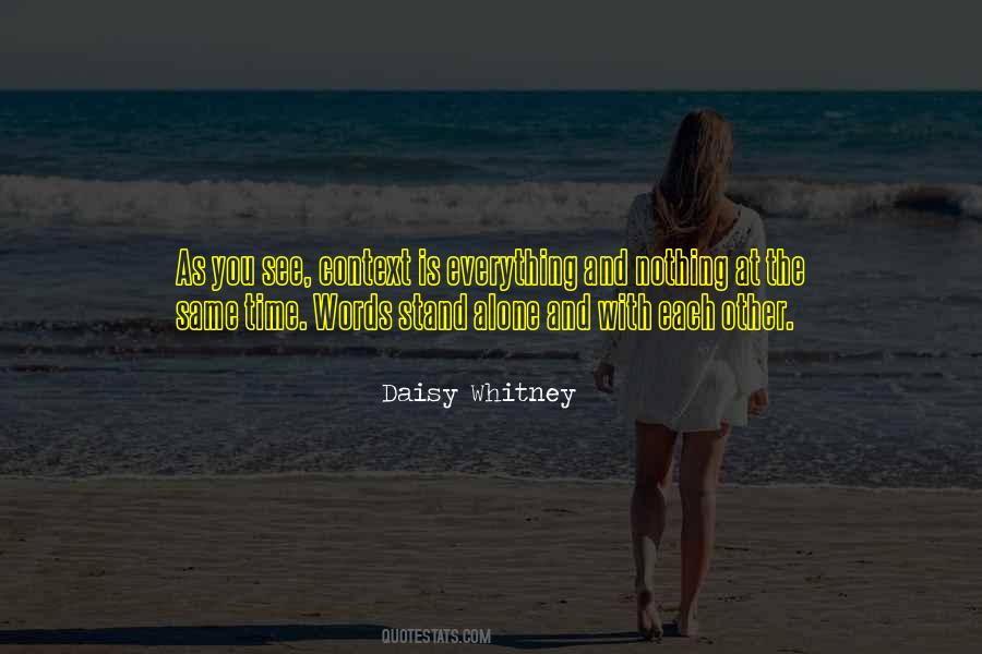 Daisy Whitney Quotes #1140402
