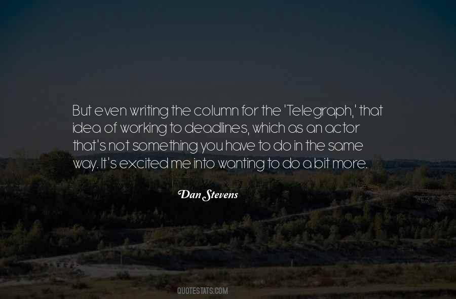 Dan Stevens Quotes #775338