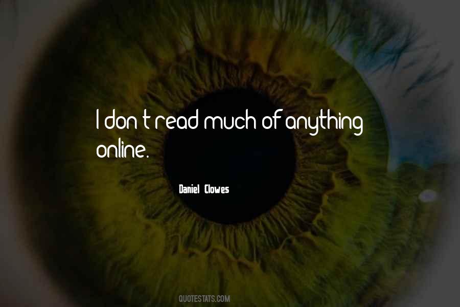 Daniel Clowes Quotes #1816482