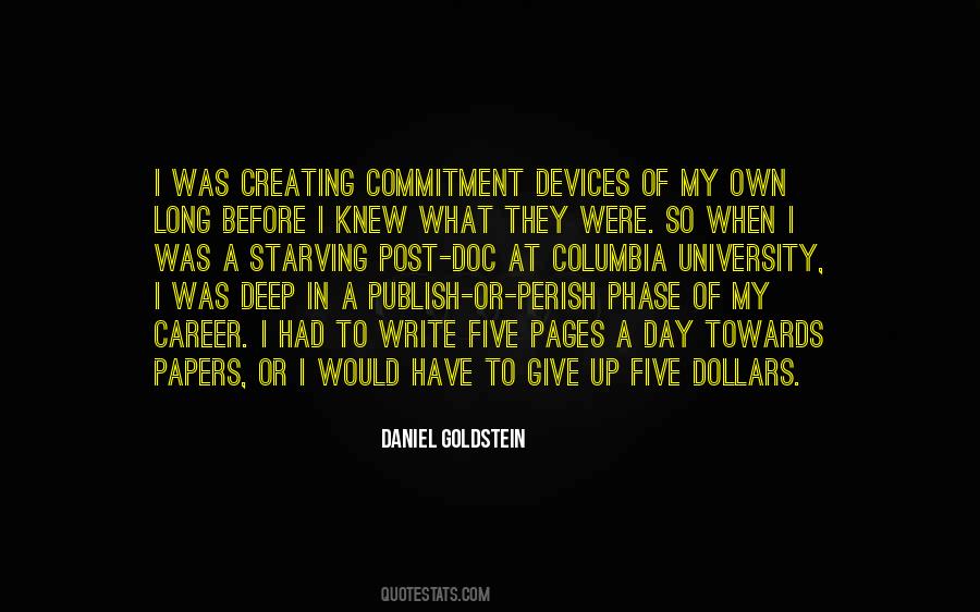 Daniel Goldstein Quotes #4356