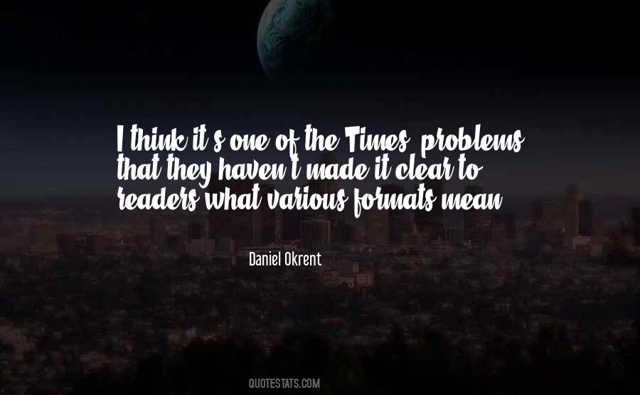 Daniel Okrent Quotes #1651021
