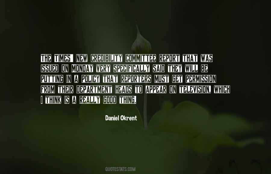 Daniel Okrent Quotes #1796425