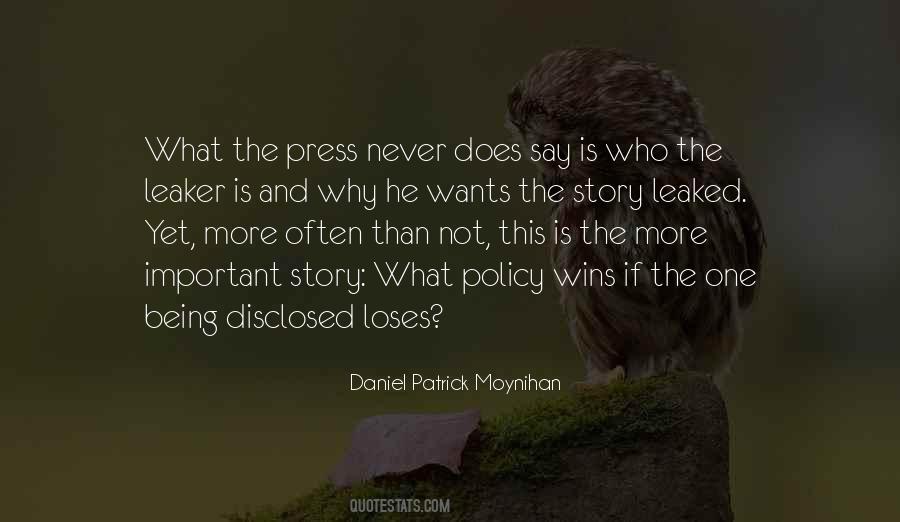 Daniel Patrick Moynihan Quotes #1867775