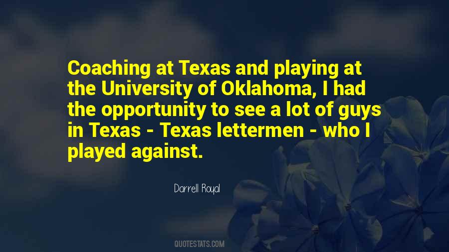 Darrell Royal Quotes #863348