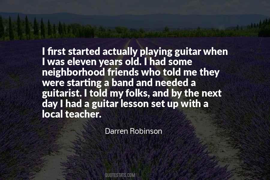 Darren Robinson Quotes #829543