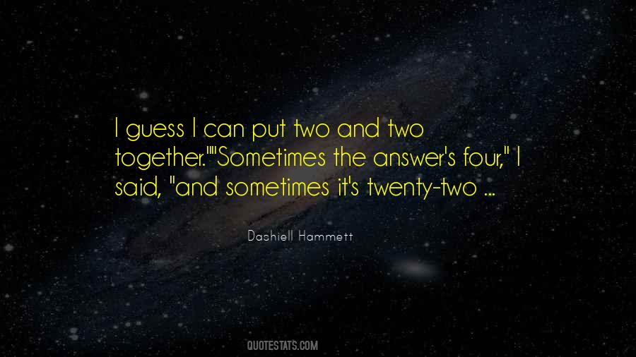 Dashiell Hammett Quotes #1566625