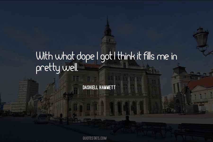 Dashiell Hammett Quotes #989326
