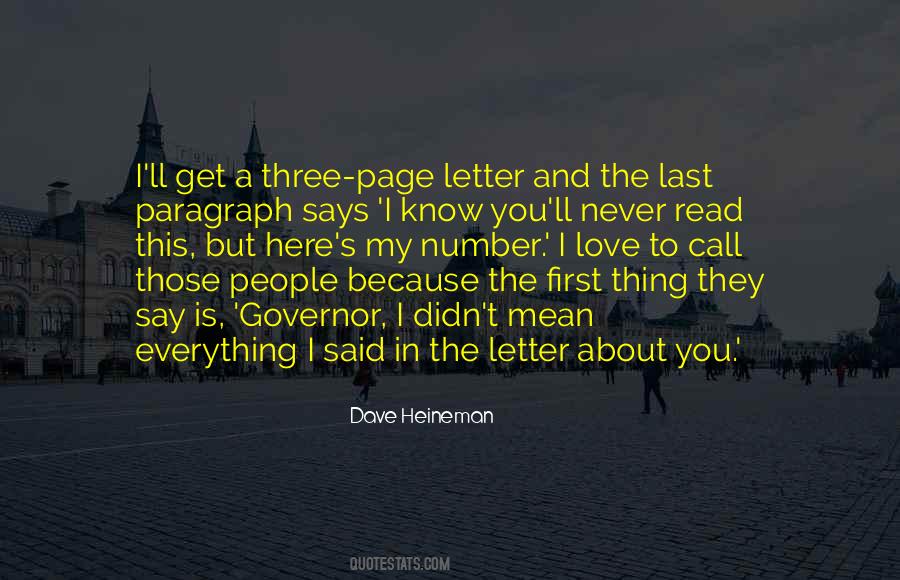 Dave Heineman Quotes #178039