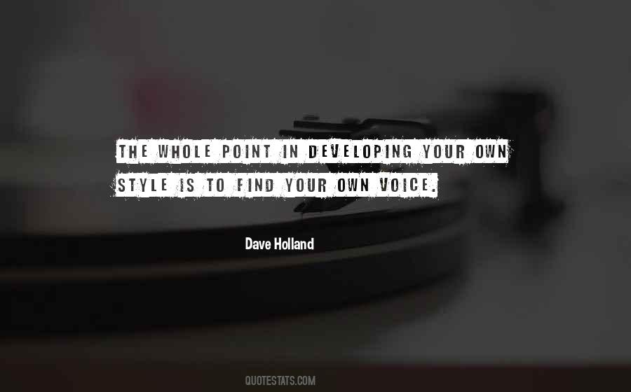 Dave Holland Quotes #802961