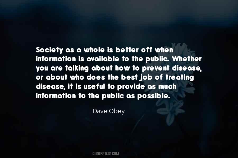 Dave Obey Quotes #1838704