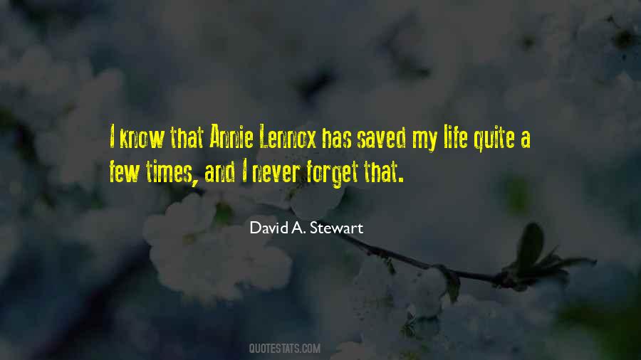 David A. Stewart Quotes #493413