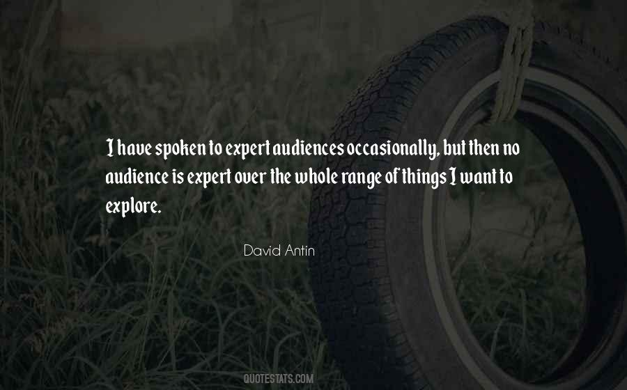 David Antin Quotes #1543070
