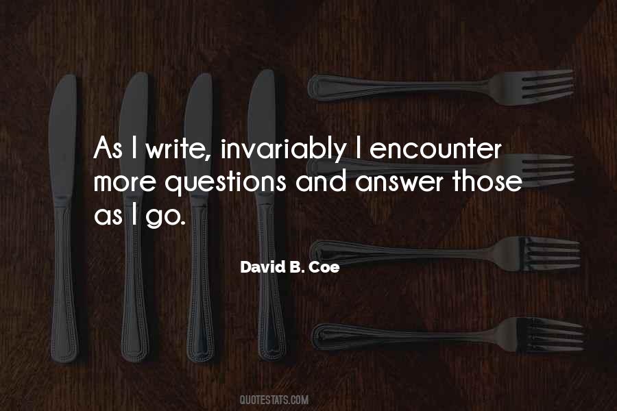 David B. Coe Quotes #1066969