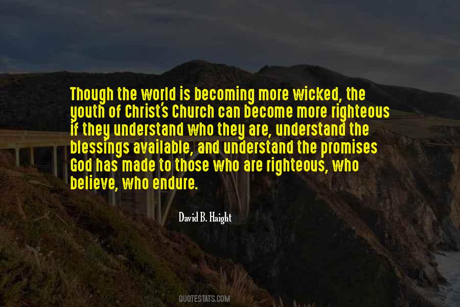 David B. Haight Quotes #324961