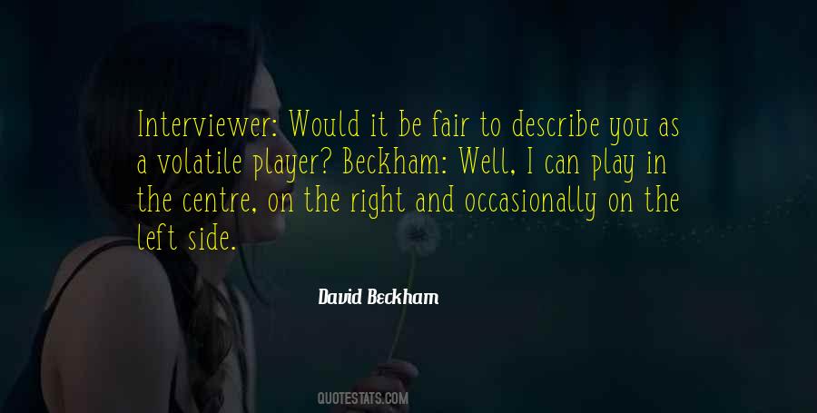 David Beckham Quotes #154850