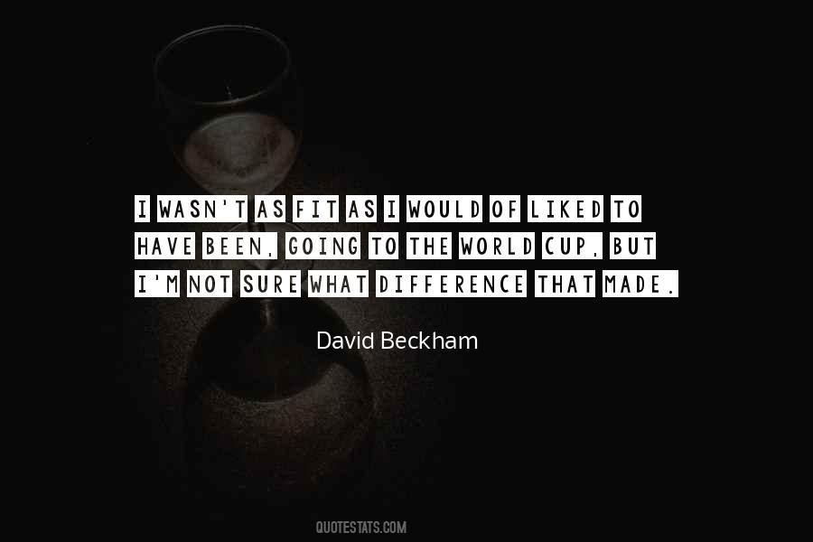 David Beckham Quotes #371815