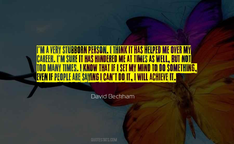David Beckham Quotes #487298