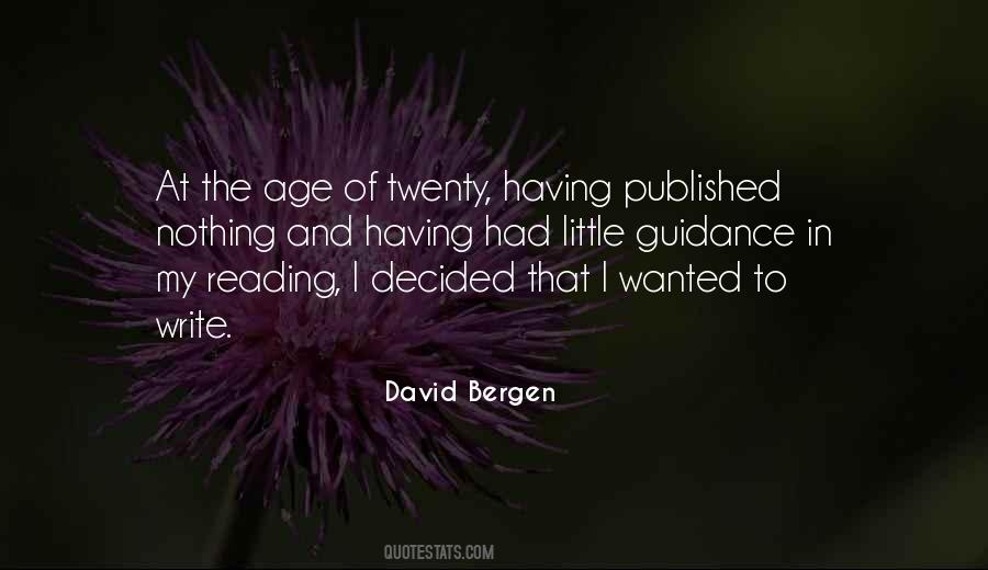 David Bergen Quotes #1541608