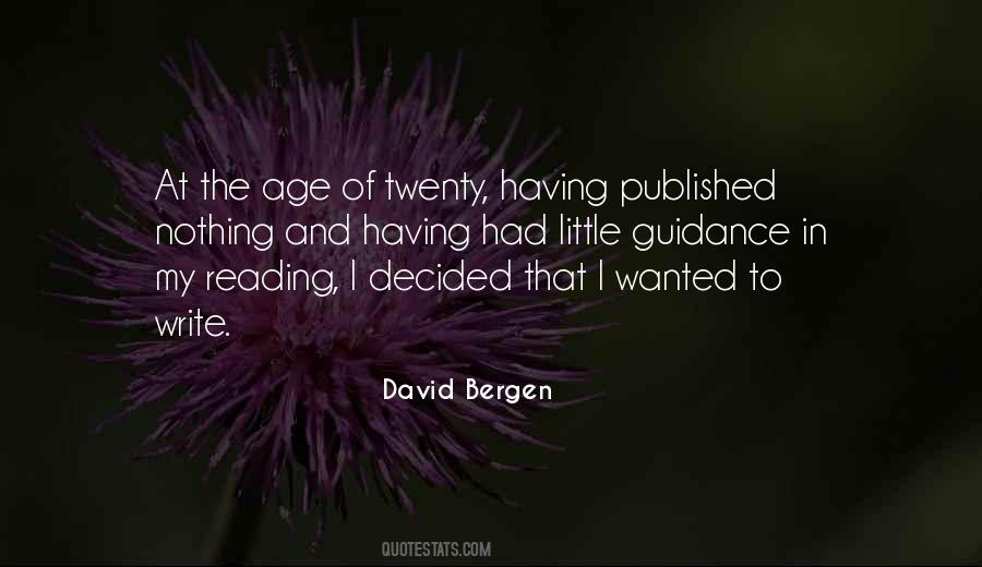 David Bergen Quotes #1541608