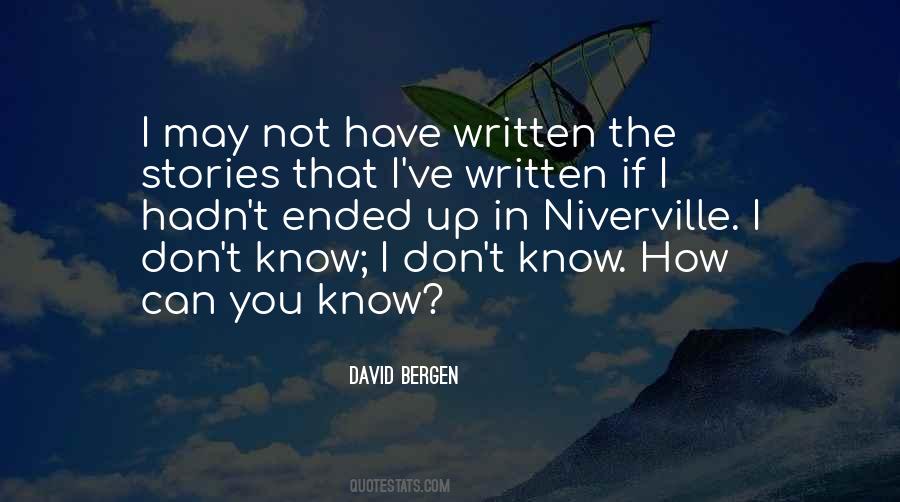 David Bergen Quotes #1577124