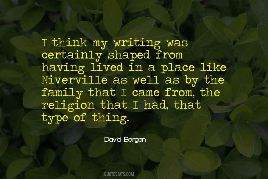 David Bergen Quotes #16293