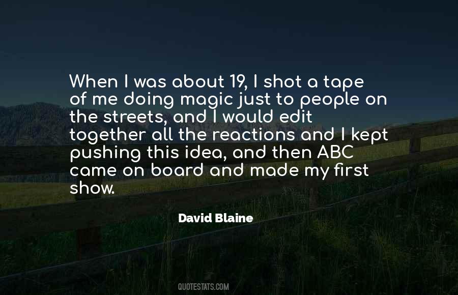 David Blaine Quotes #1145852