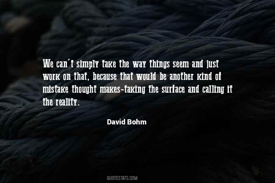 David Bohm Quotes #369998