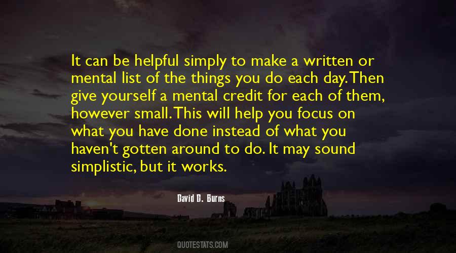 David D. Burns Quotes #877668