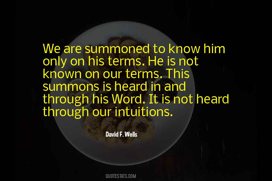 David F. Wells Quotes #965683