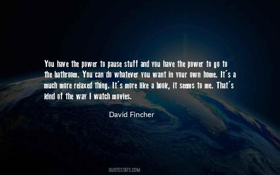 David Fincher Quotes #279609