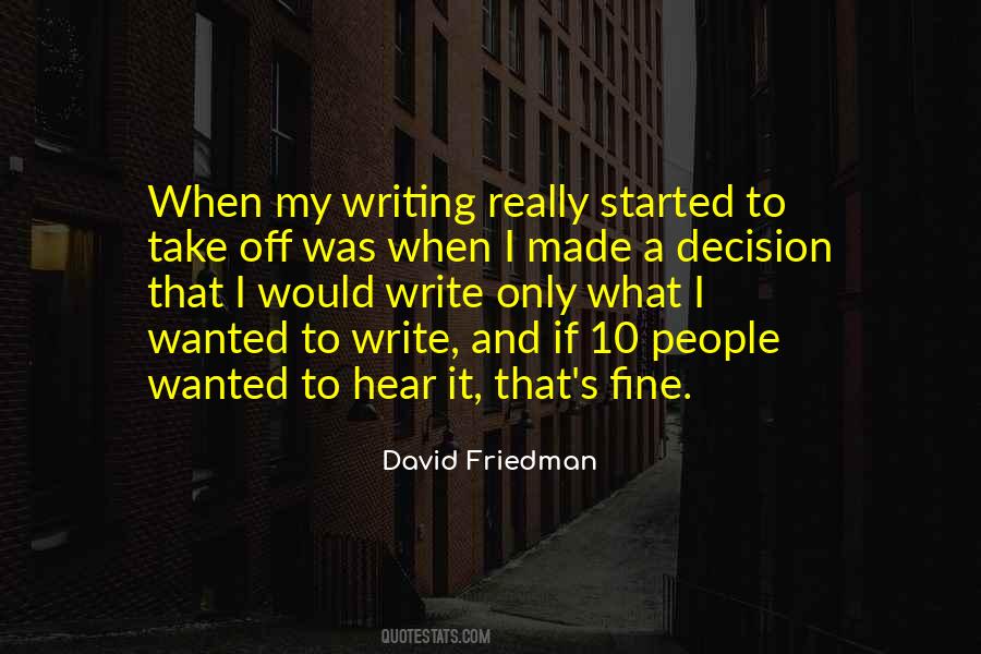 David Friedman Quotes #1055269