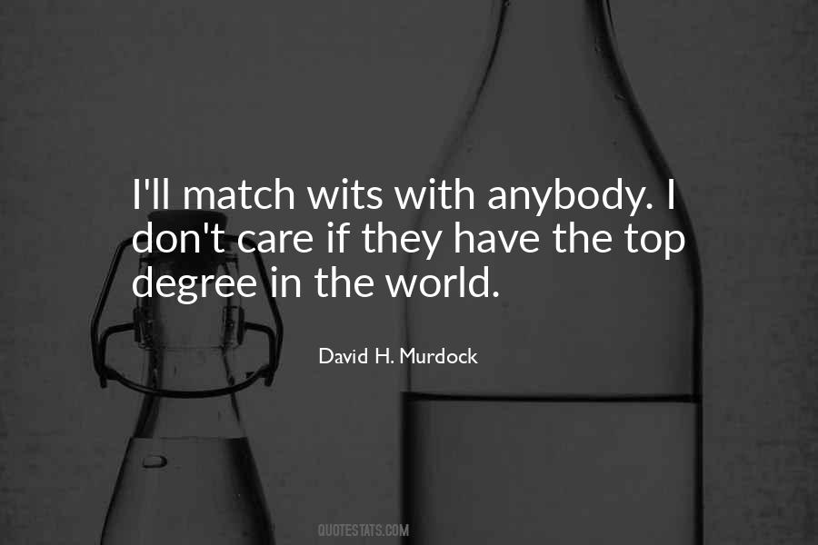 David H. Murdock Quotes #107477