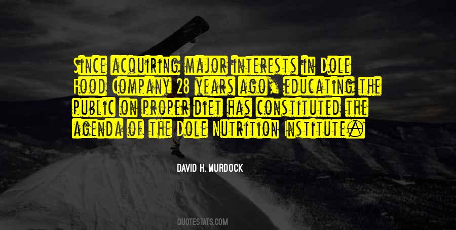 David H. Murdock Quotes #1285554