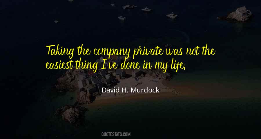 David H. Murdock Quotes #476446