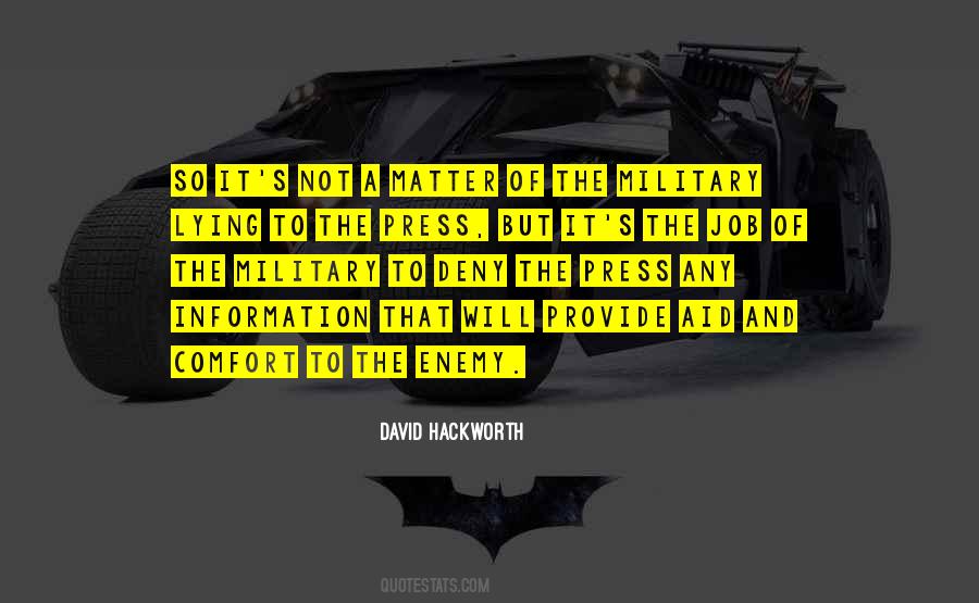 David Hackworth Quotes #227098