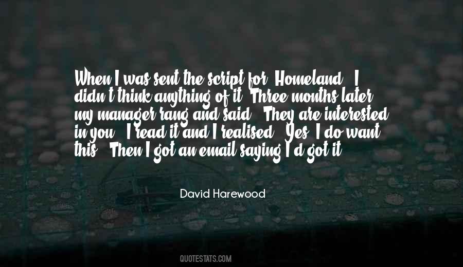 David Harewood Quotes #187765