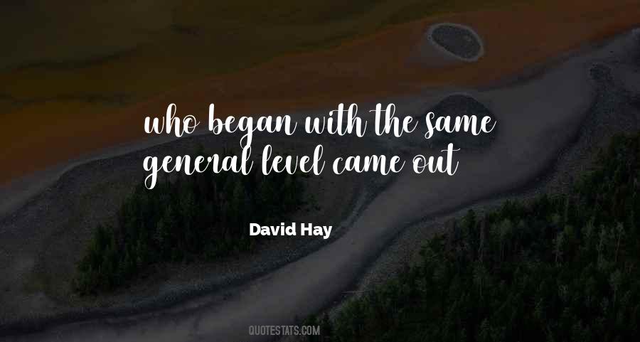 David Hay Quotes #1505024