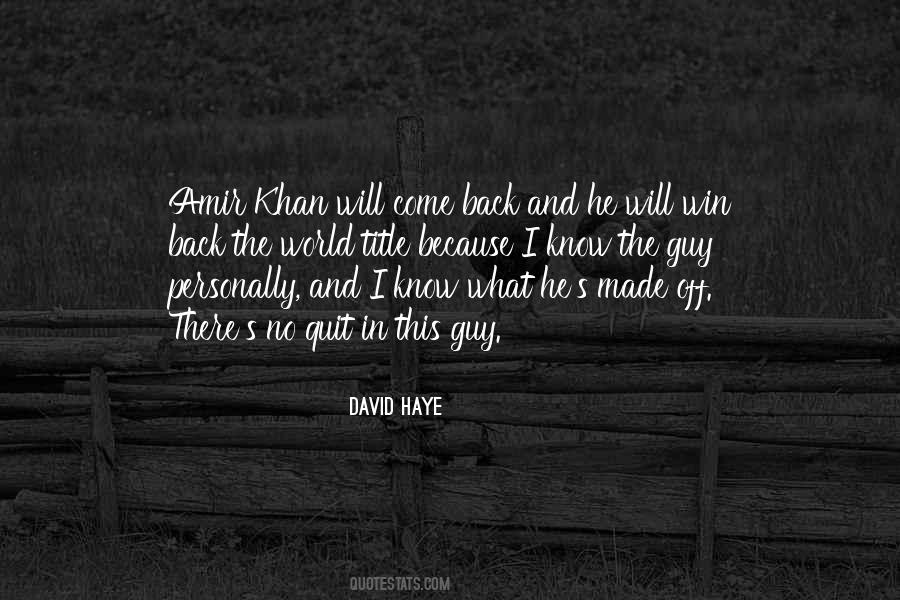David Haye Quotes #697502