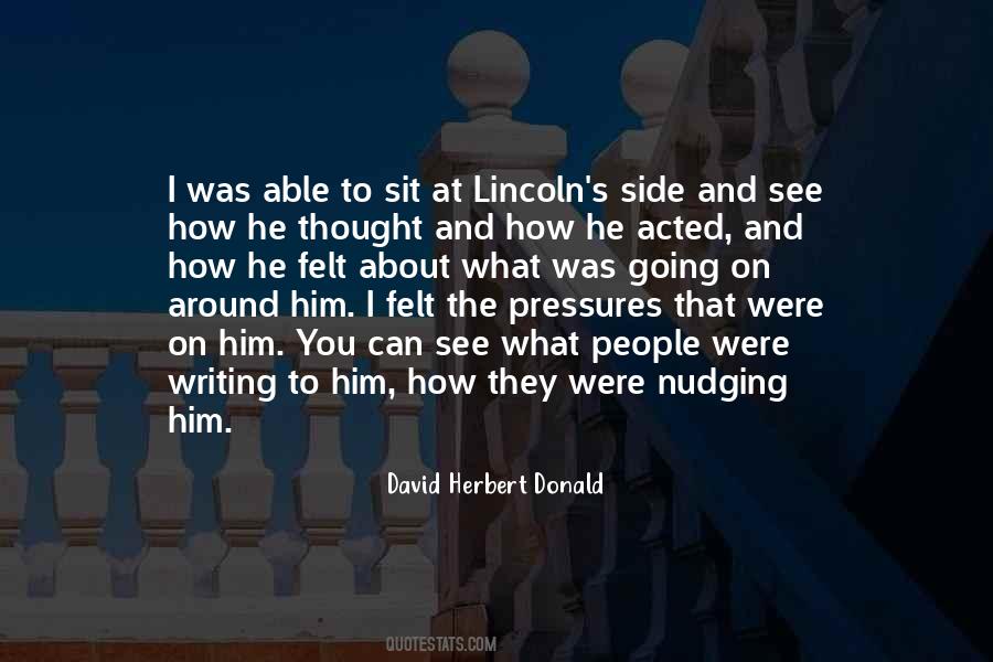 David Herbert Donald Quotes #752365