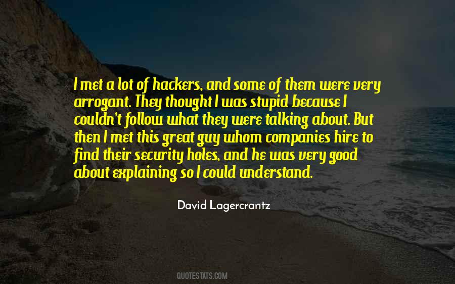 David Lagercrantz Quotes #116664