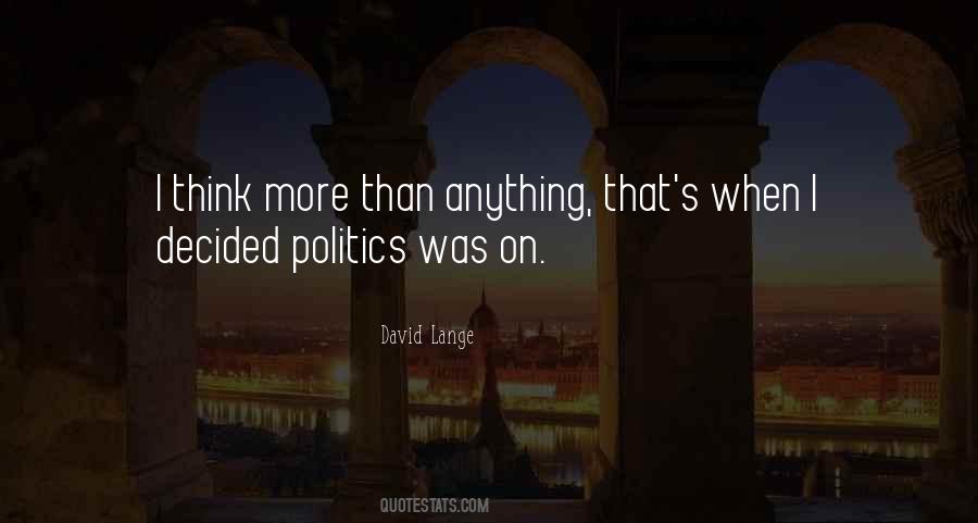 David Lange Quotes #909470