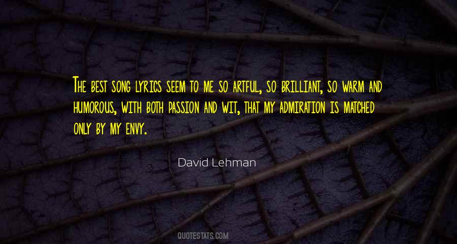 David Lehman Quotes #1201250