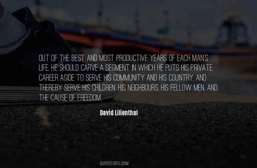 David Lilienthal Quotes #133926