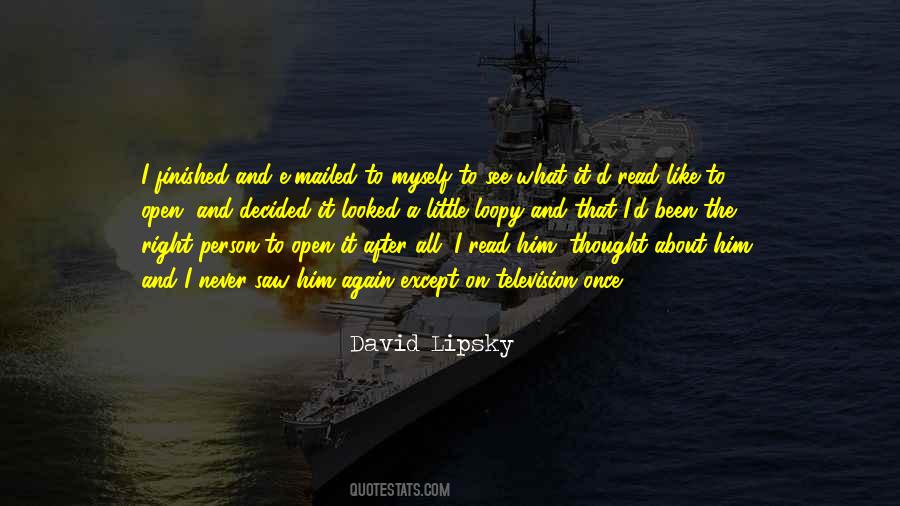 David Lipsky Quotes #755581