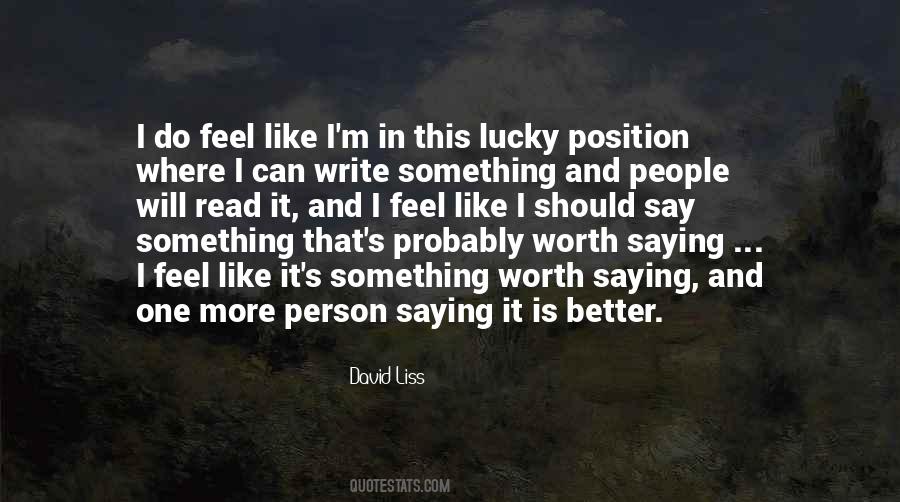 David Liss Quotes #1147905
