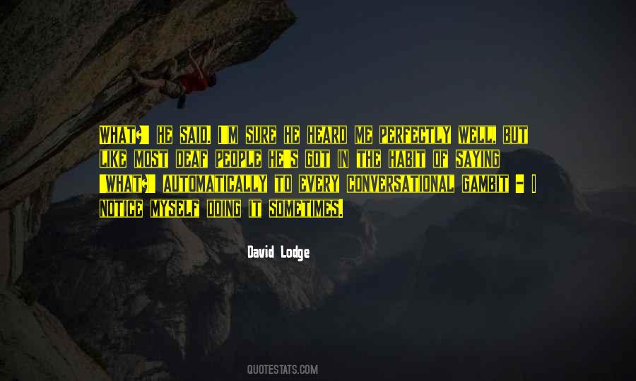 David Lodge Quotes #10758